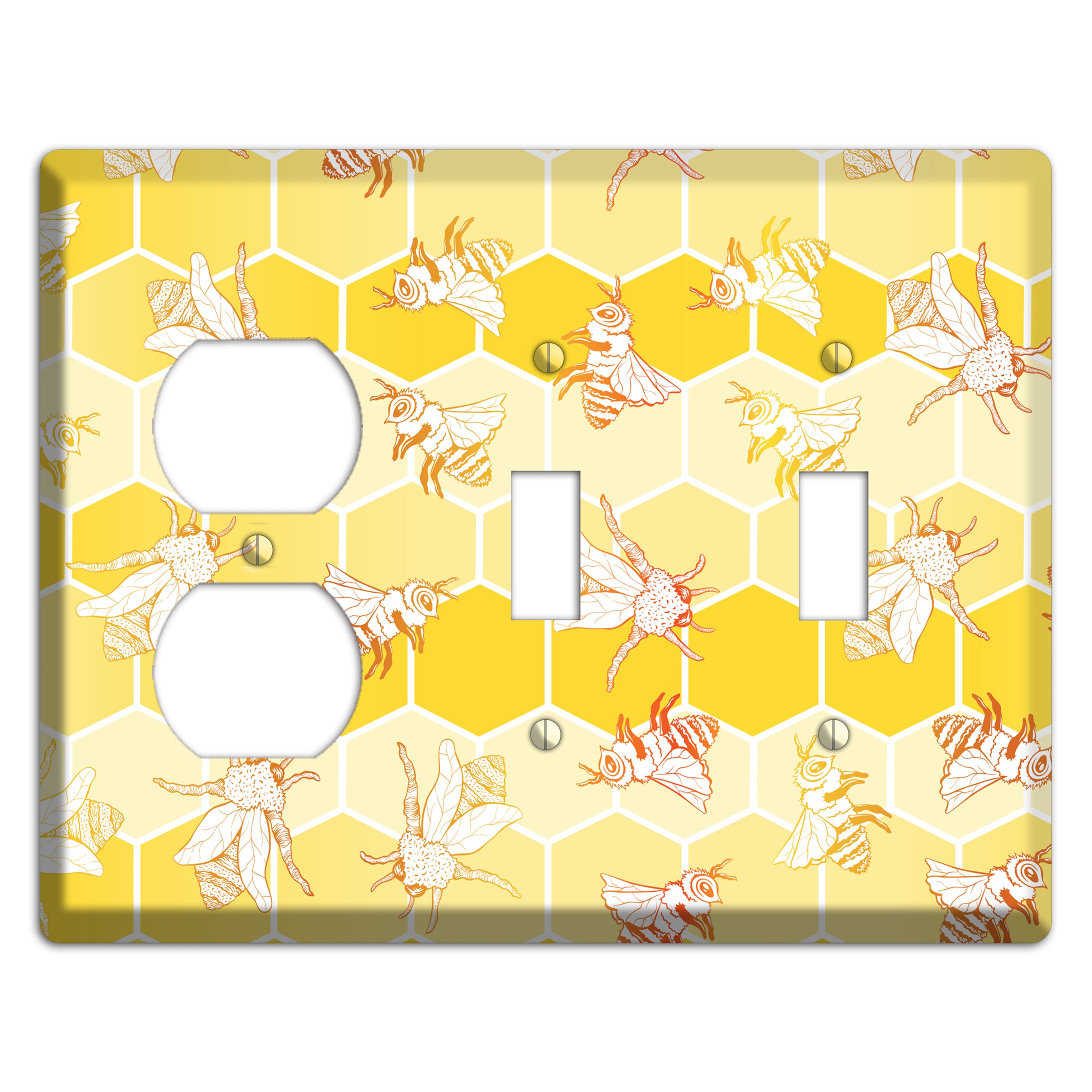Hive & Flutter Duplex / 2 Toggle Wallplate
