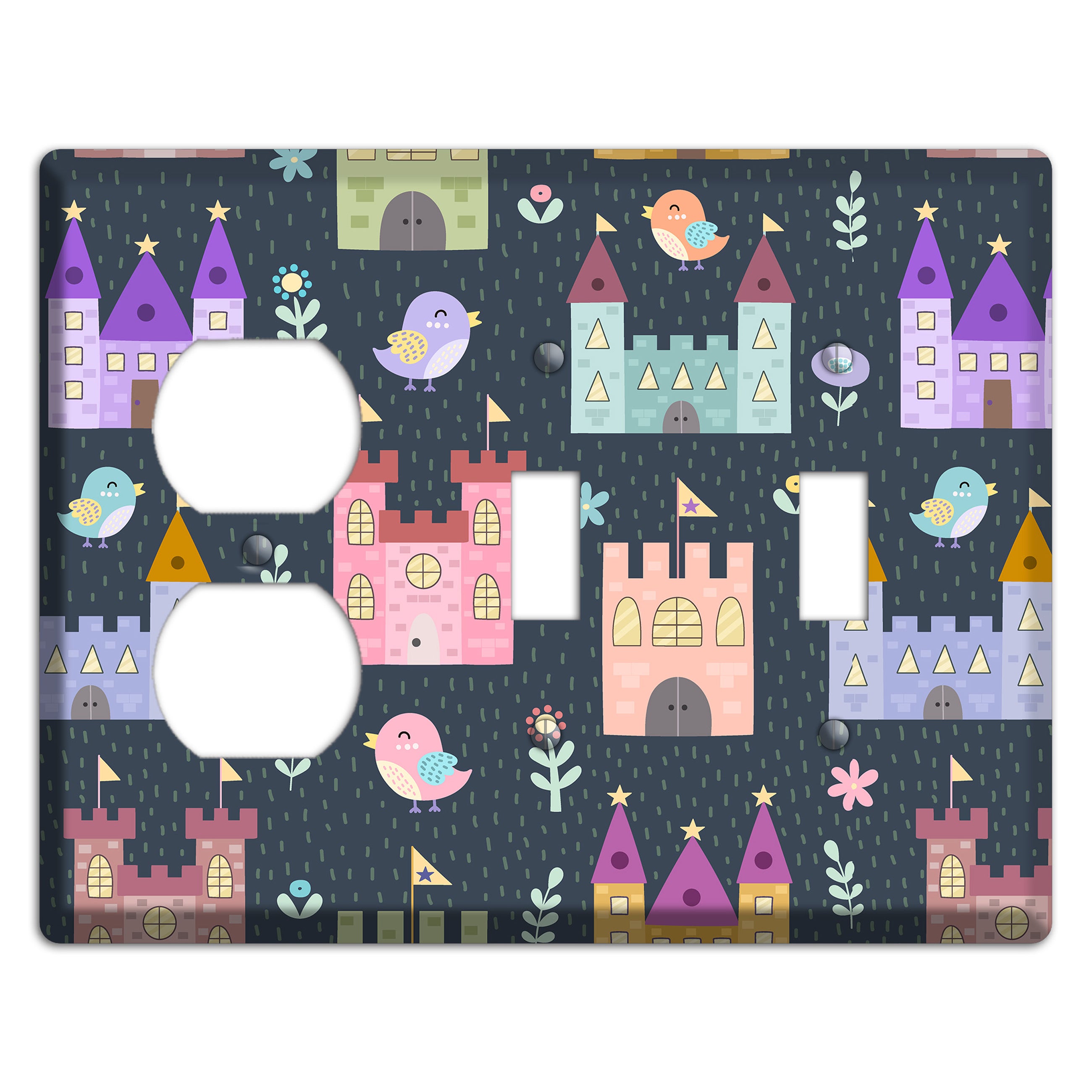 Castle Garden Duplex / 2 Toggle Wallplate