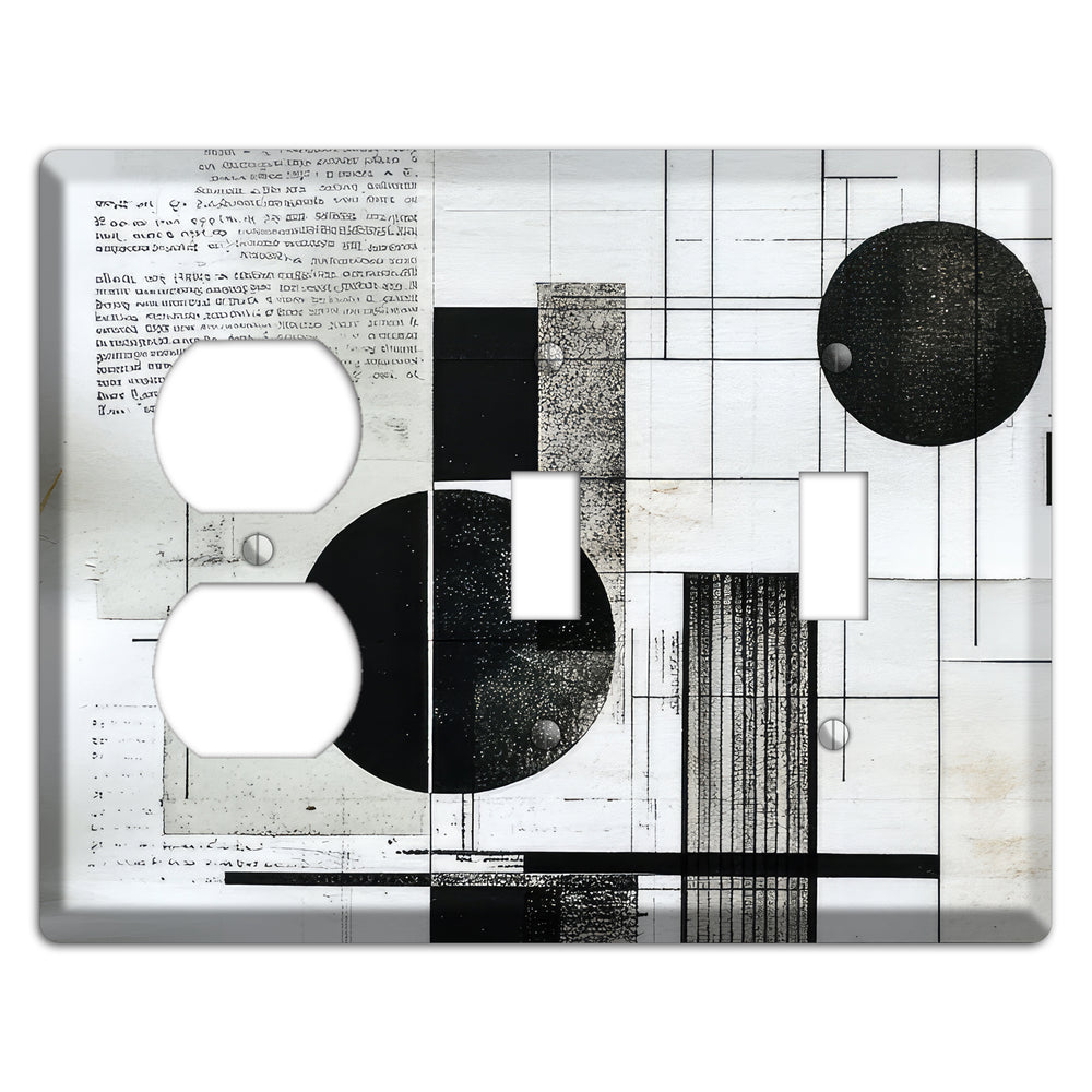 Cartographer's Dream Duplex / 2 Toggle Wallplate