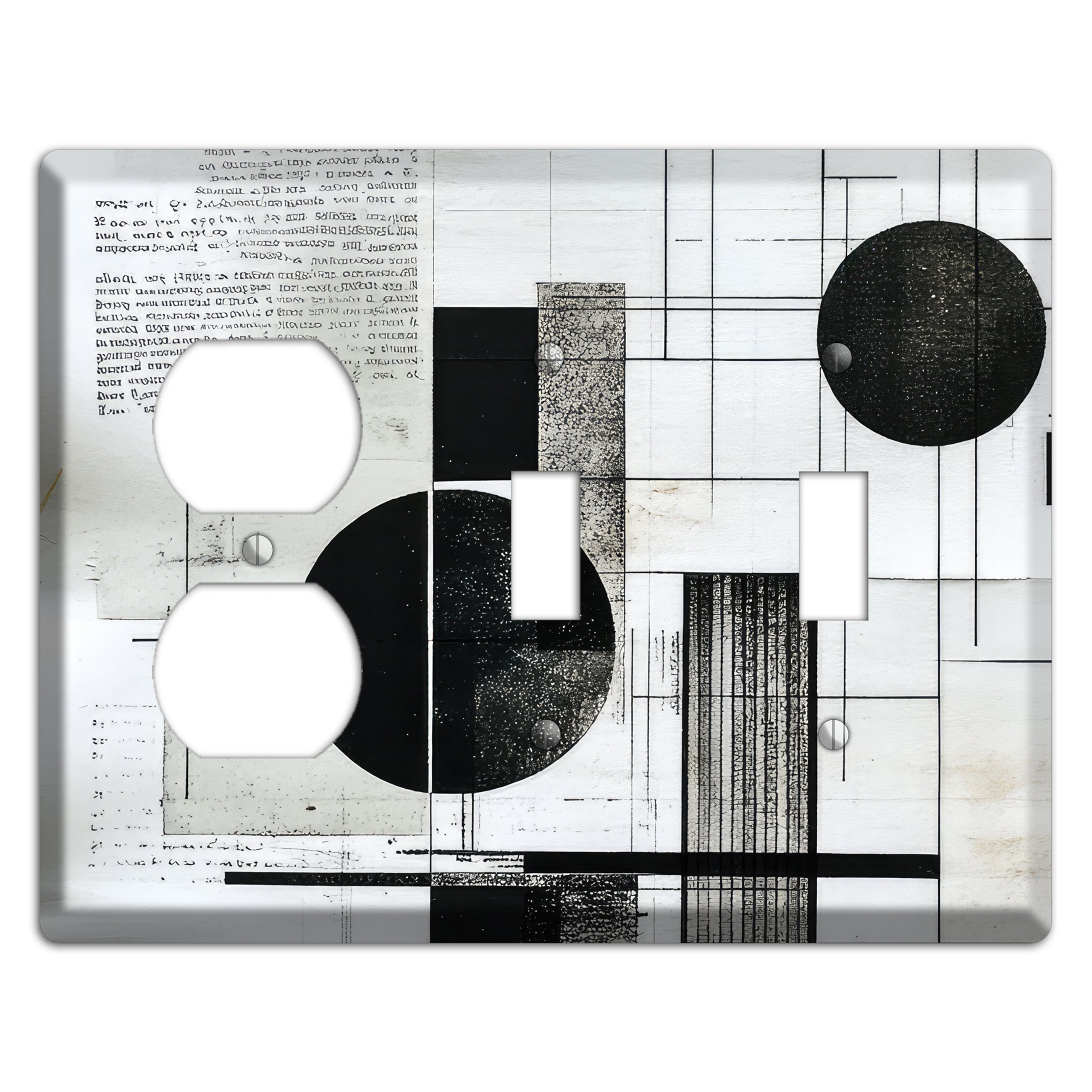 Cartographer's Dream Duplex / 2 Toggle Wallplate