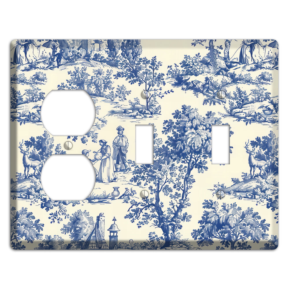 Pastoral Reverie Duplex / 2 Toggle Wallplate