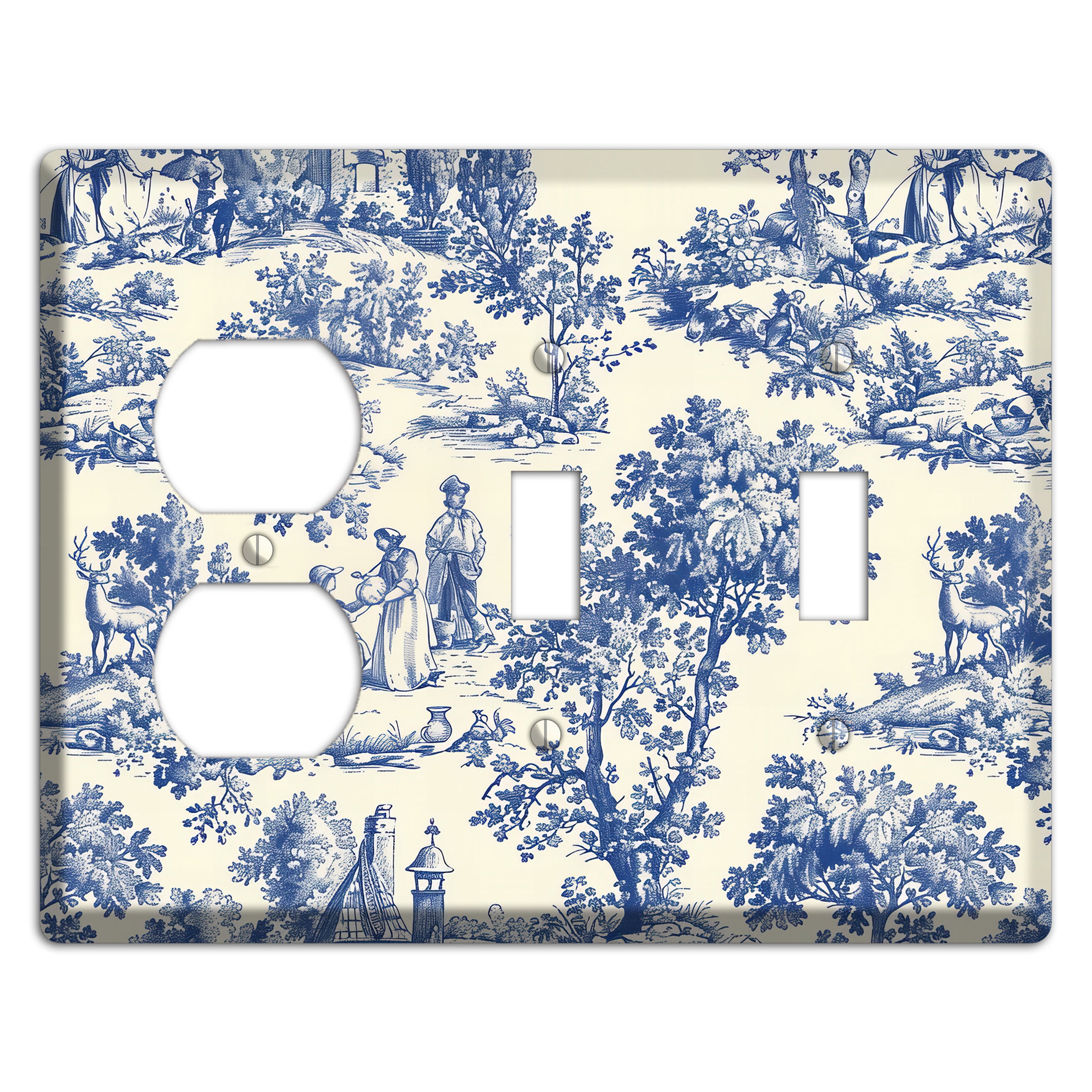 Pastoral Reverie Duplex / 2 Toggle Wallplate