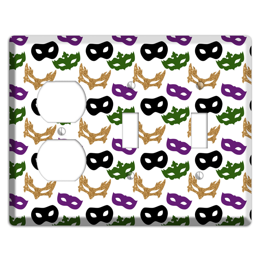 Masquerade Mosaic Duplex / 2 Toggle Wallplate