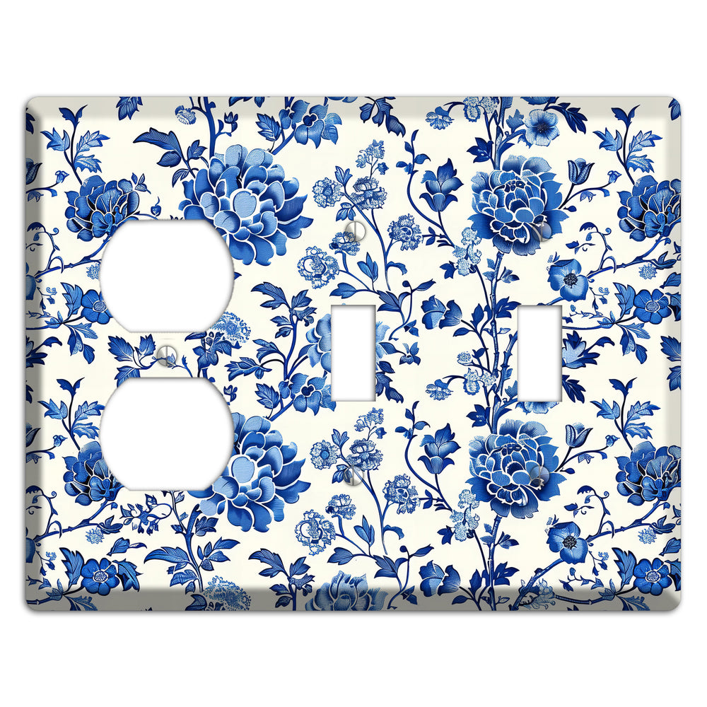 Porcelain Garden Reverie Duplex / 2 Toggle Wallplate