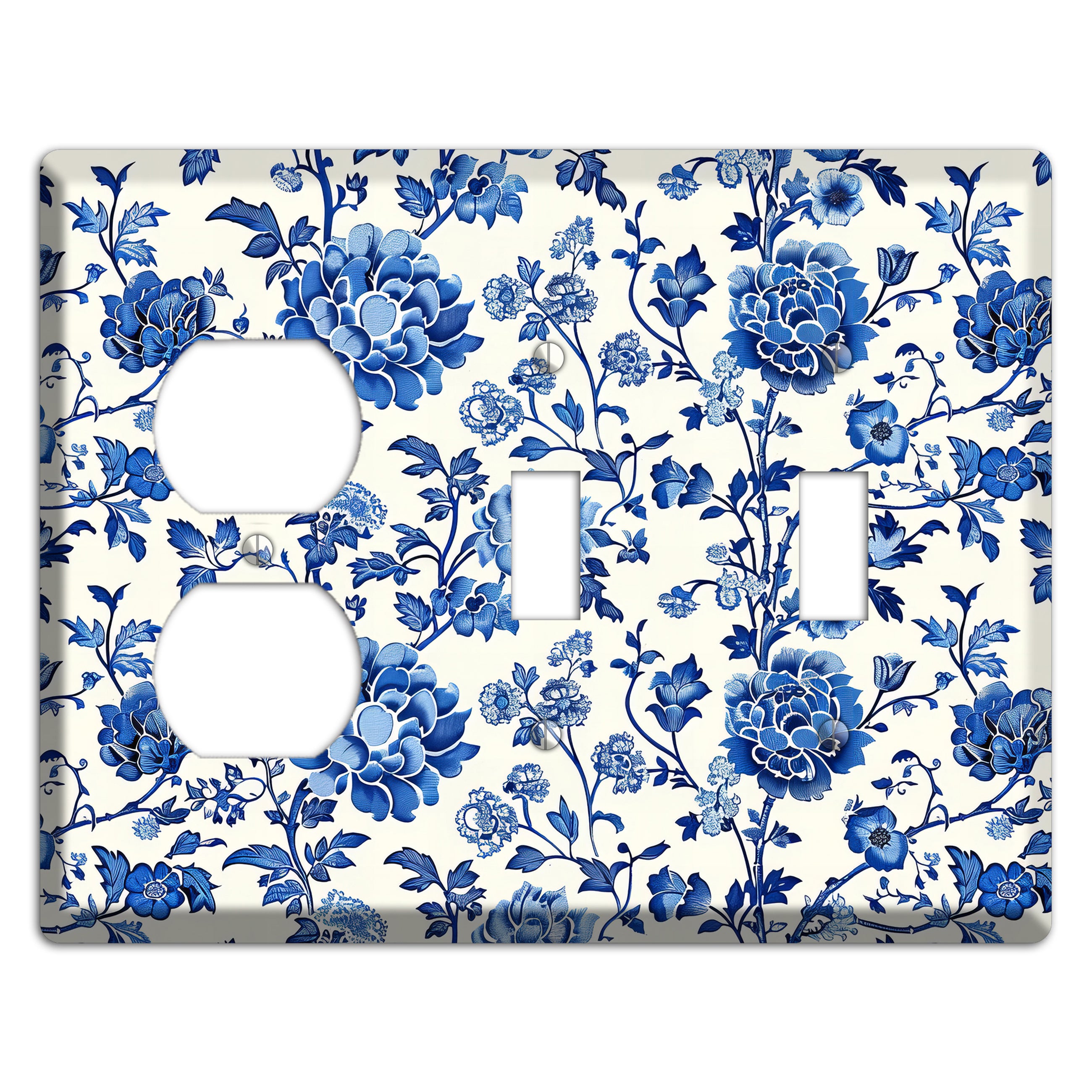 Porcelain Garden Reverie Duplex / 2 Toggle Wallplate