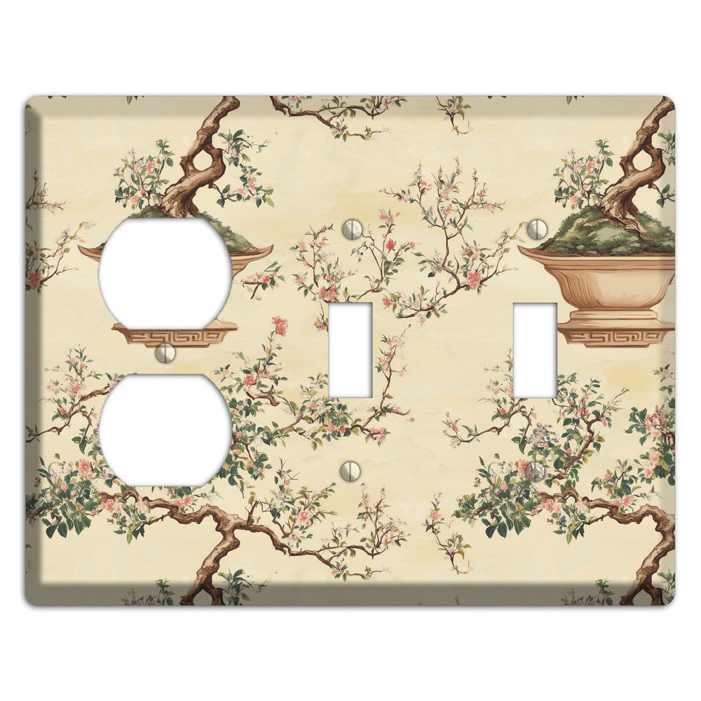 Bonsai & Blossom Duplex / 2 Toggle Wallplate
