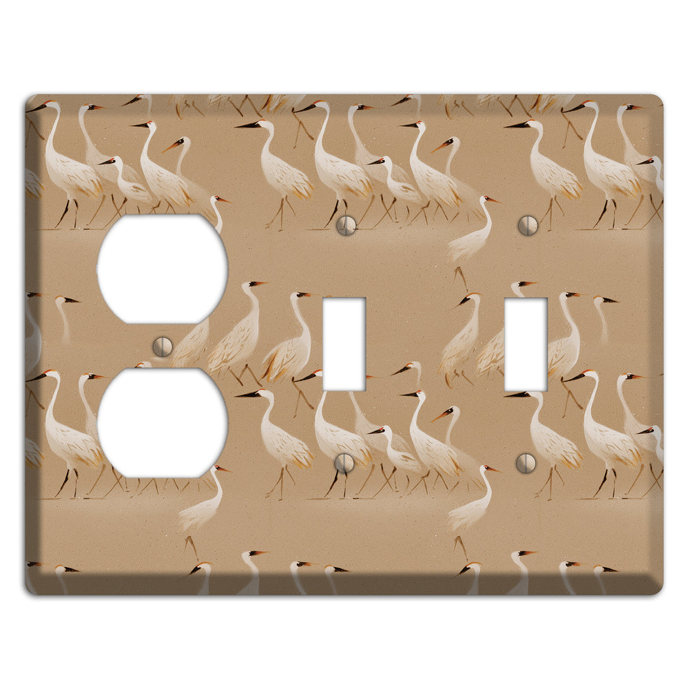 Sandy Shore Gathering Duplex / 2 Toggle Wallplate