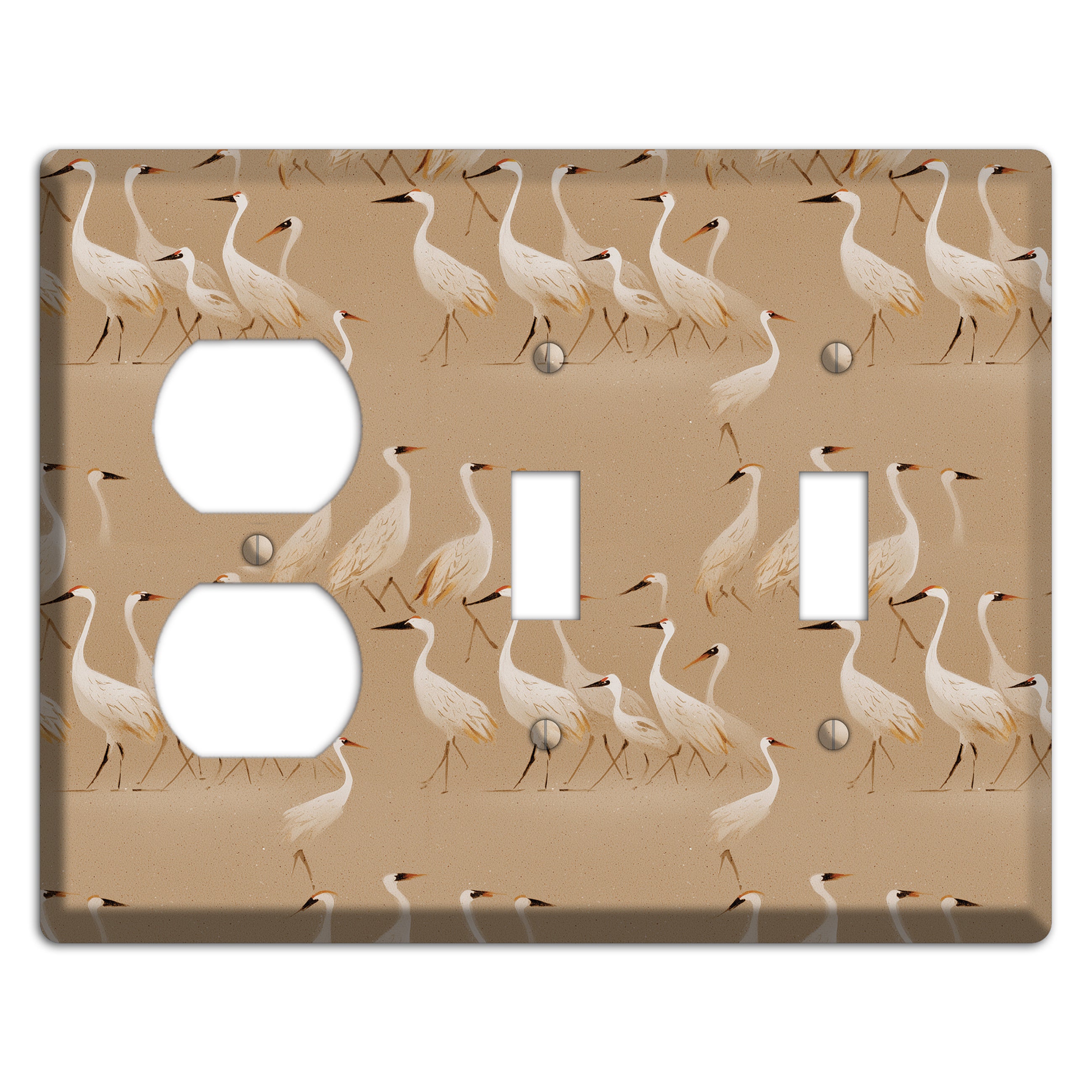 Sandy Shore Gathering Duplex / 2 Toggle Wallplate