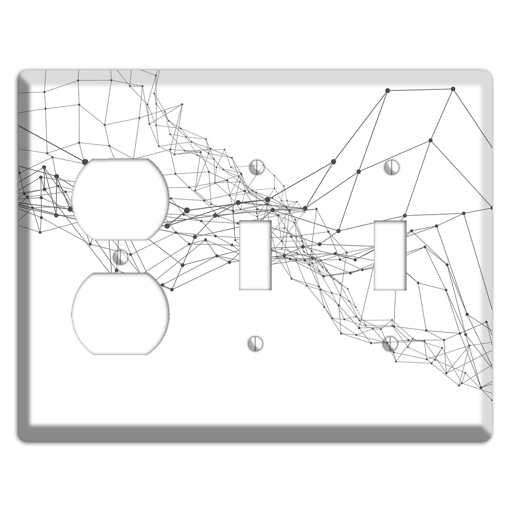 Drift Network Collapse Duplex / 2 Toggle Wallplate