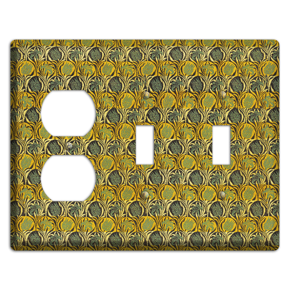 Honeycomb Bloom Duplex / 2 Toggle Wallplate