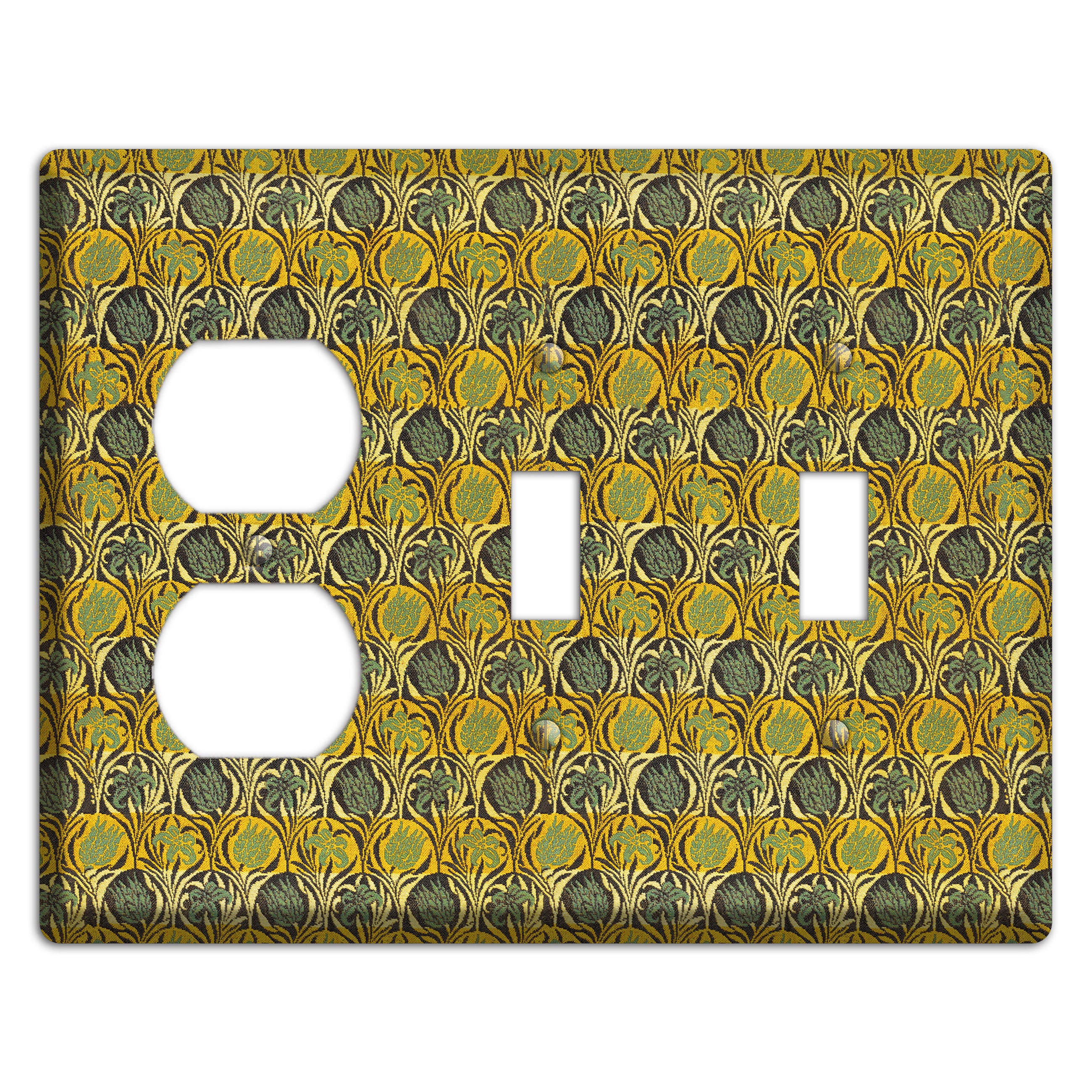 Honeycomb Bloom Duplex / 2 Toggle Wallplate