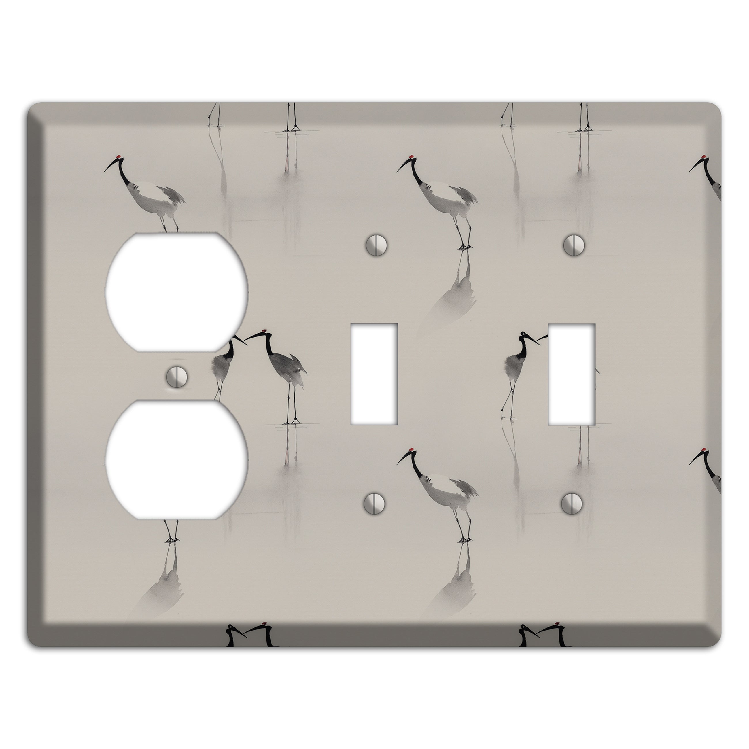 Mist & Mirror Vigil Duplex / 2 Toggle Wallplate