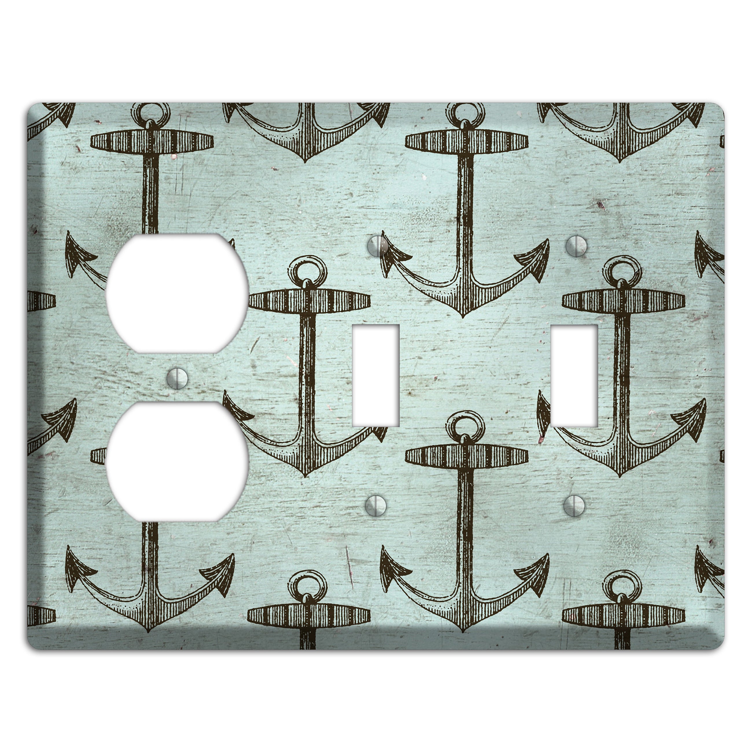 Anchored in Time Duplex / 2 Toggle Wallplate