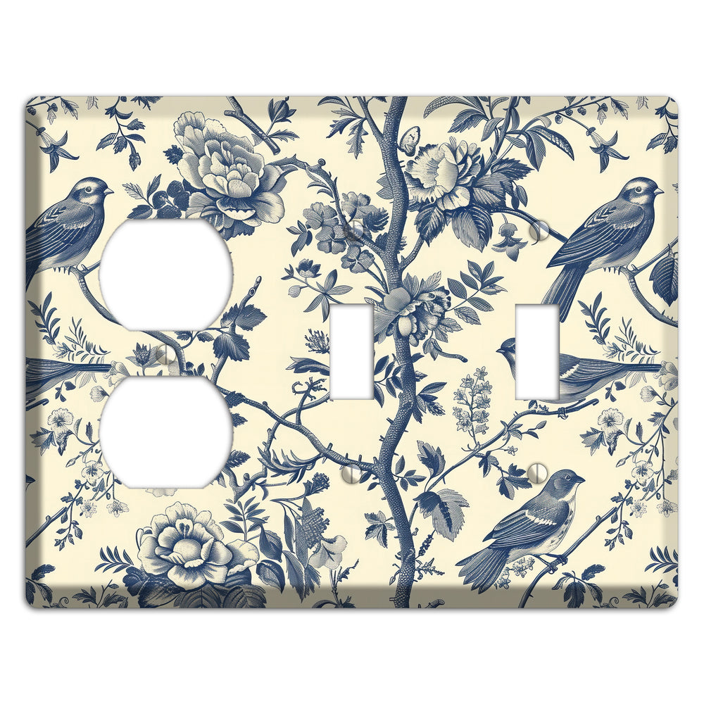 Garden Reverie Duplex / 2 Toggle Wallplate