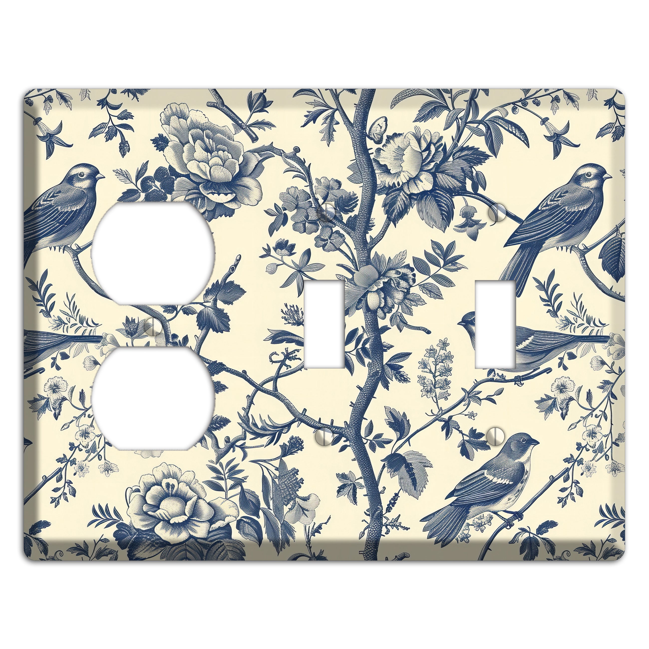 Garden Reverie Duplex / 2 Toggle Wallplate