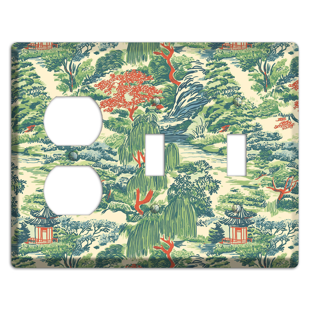 Pavilion & Willow Duplex / 2 Toggle Wallplate