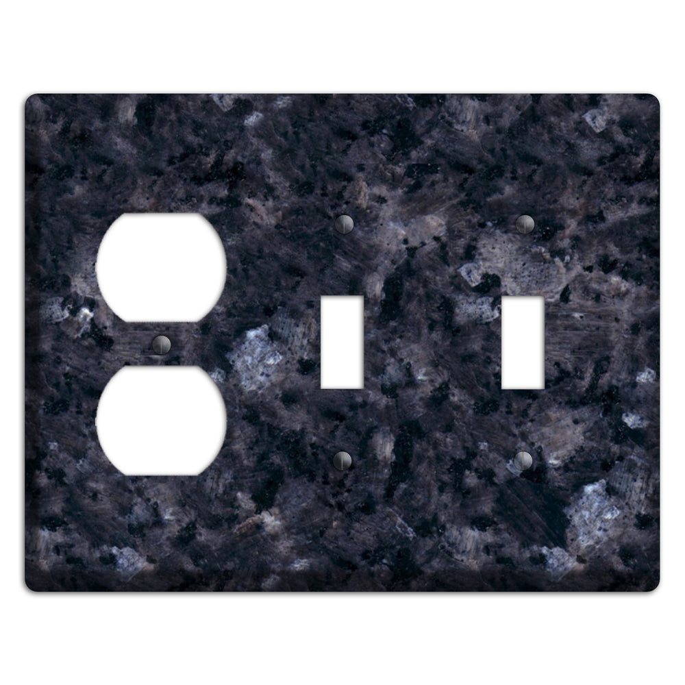 Blue Pearl Granite Duplex / 2 Toggle Wallplate