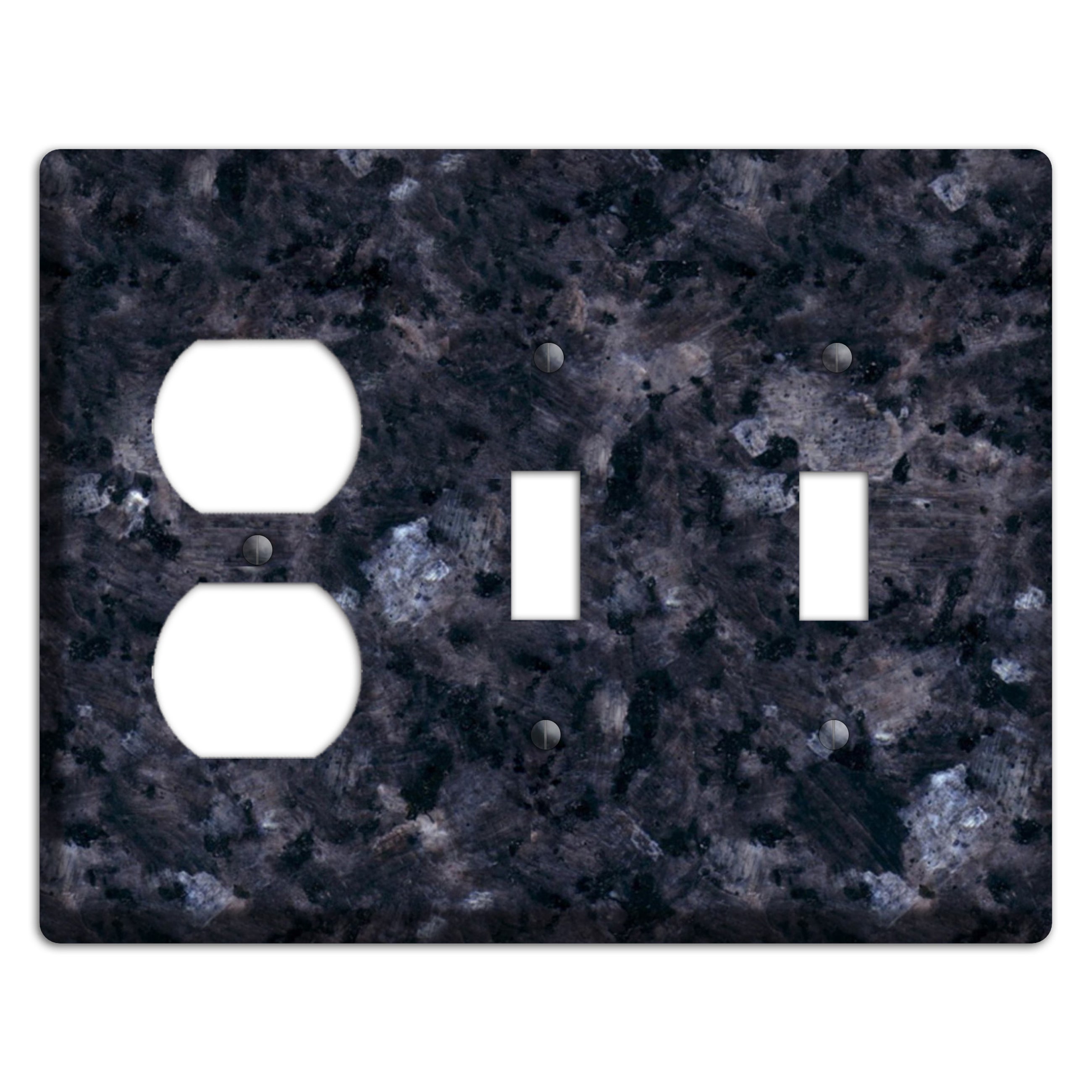 Blue Pearl Granite Duplex / 2 Toggle Wallplate