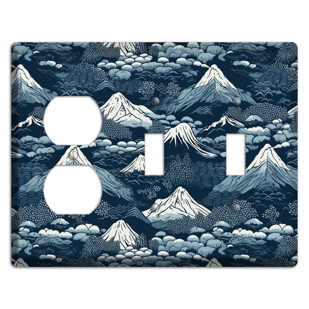 Summit & Fog Duplex / 2 Toggle Wallplate