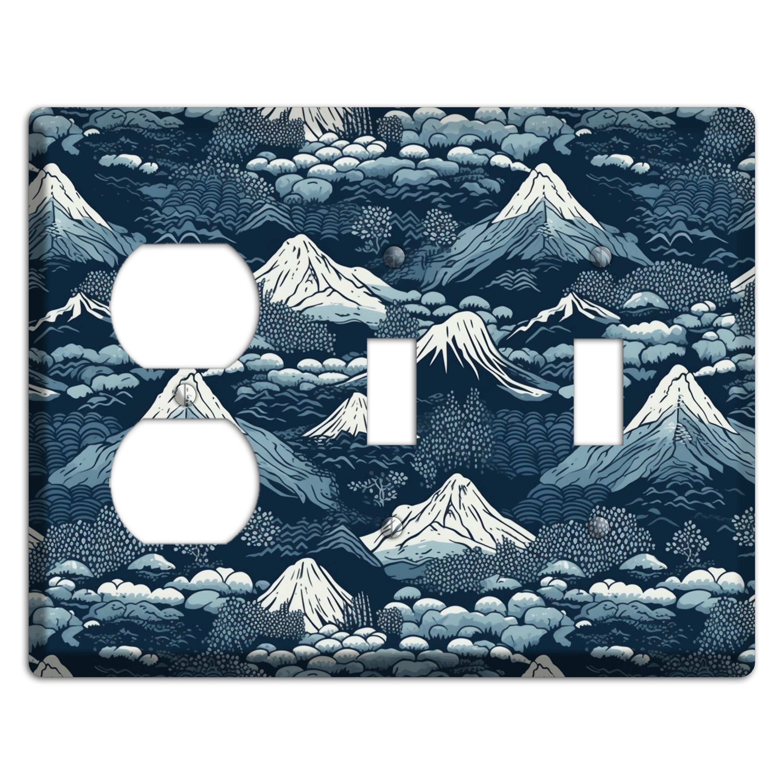 Summit & Fog Duplex / 2 Toggle Wallplate