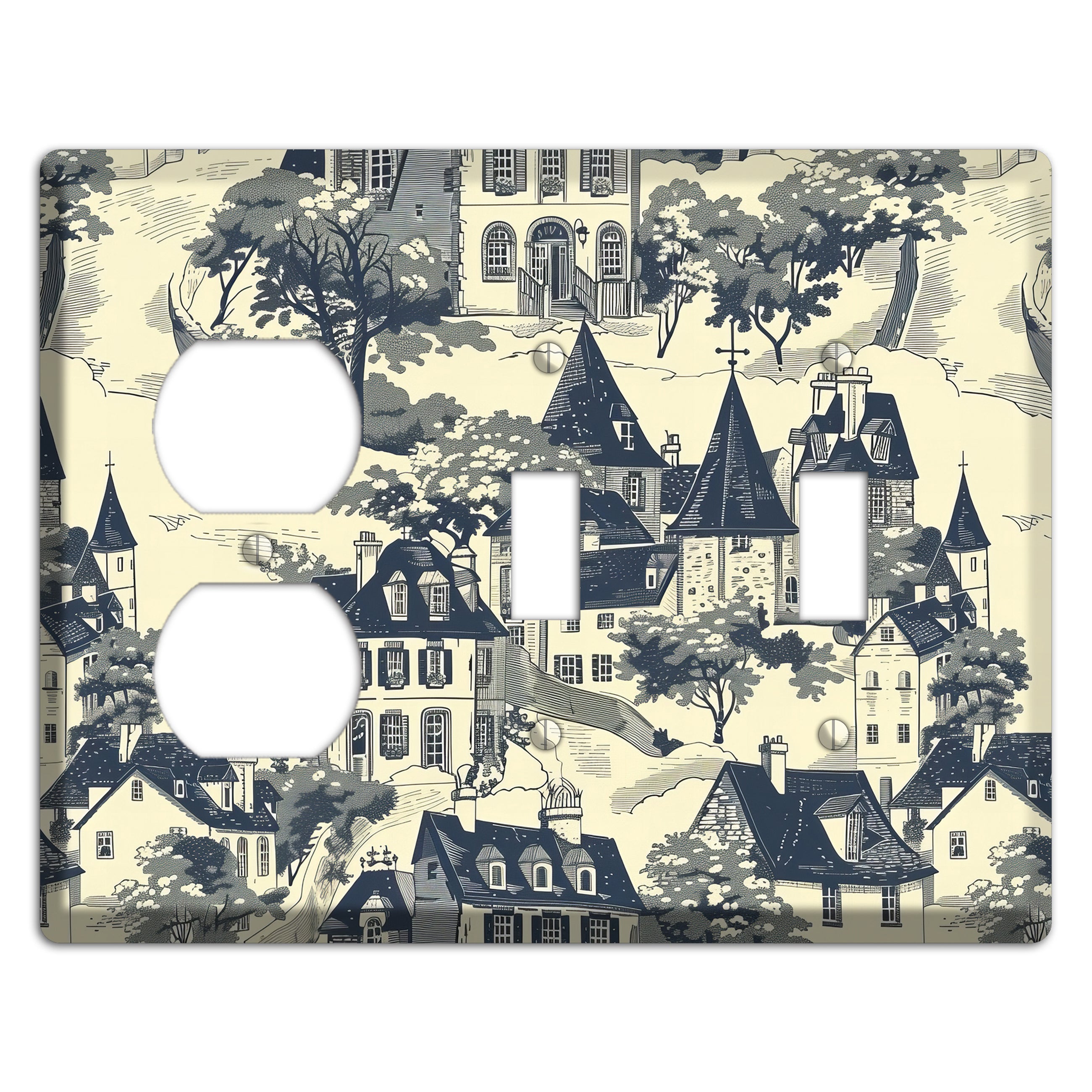 Village on the Hill Duplex / 2 Toggle Wallplate