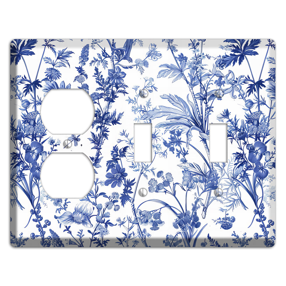 Wildflower Ink Study Duplex / 2 Toggle Wallplate