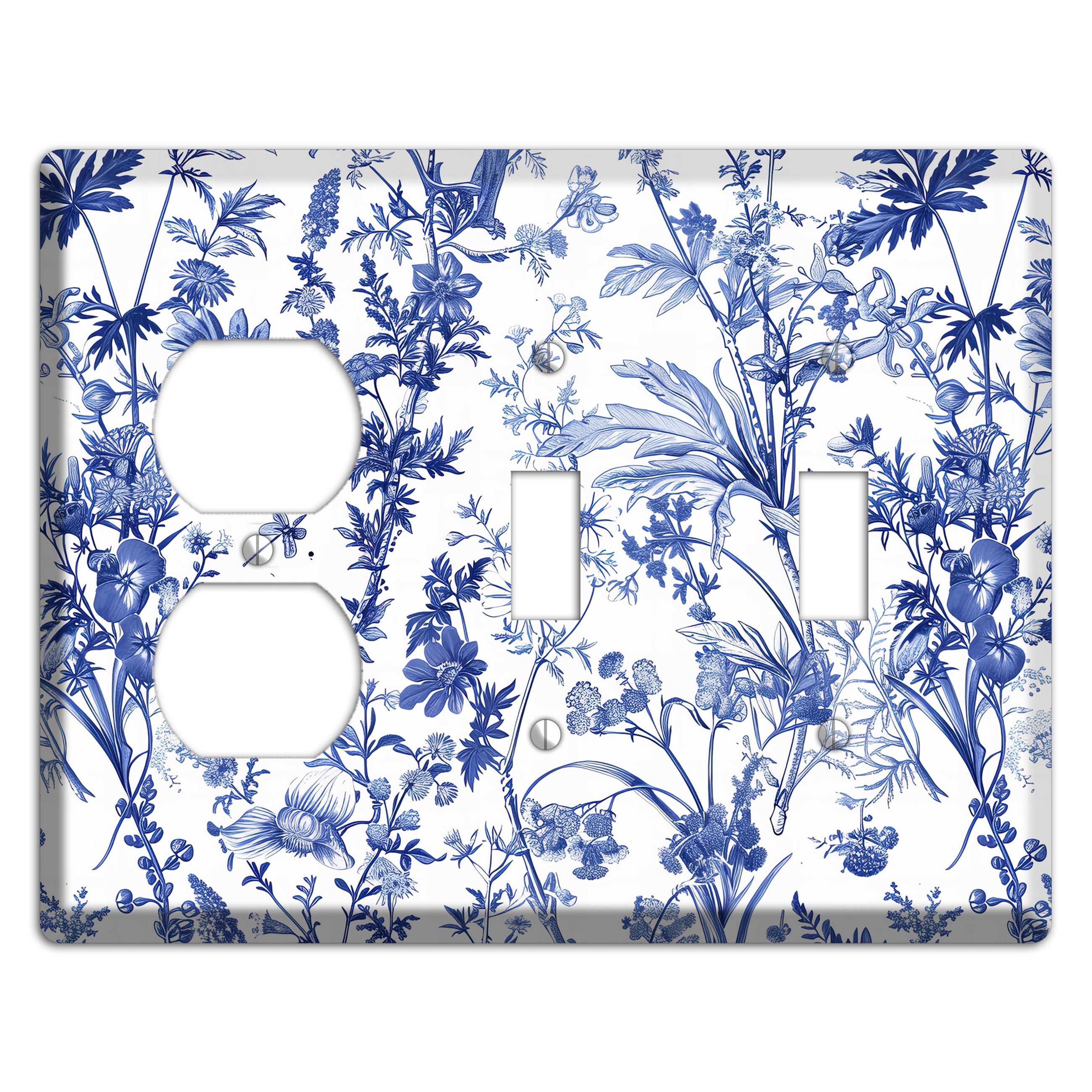 Wildflower Ink Study Duplex / 2 Toggle Wallplate