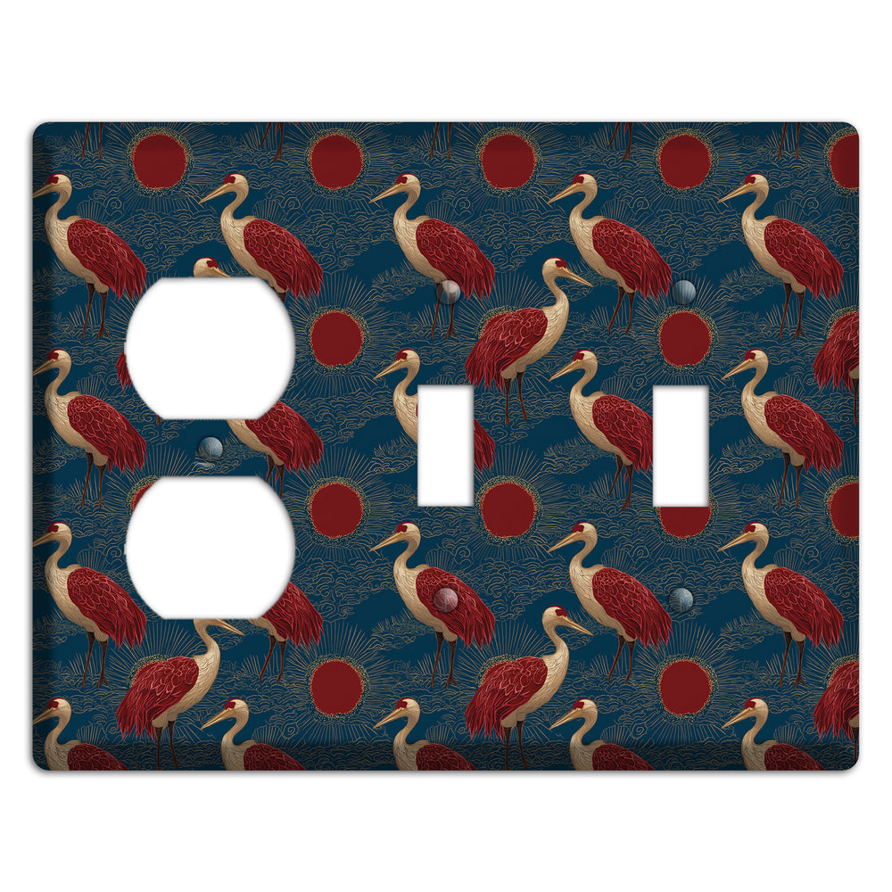 Indigo Sun Vigil Duplex / 2 Toggle Wallplate