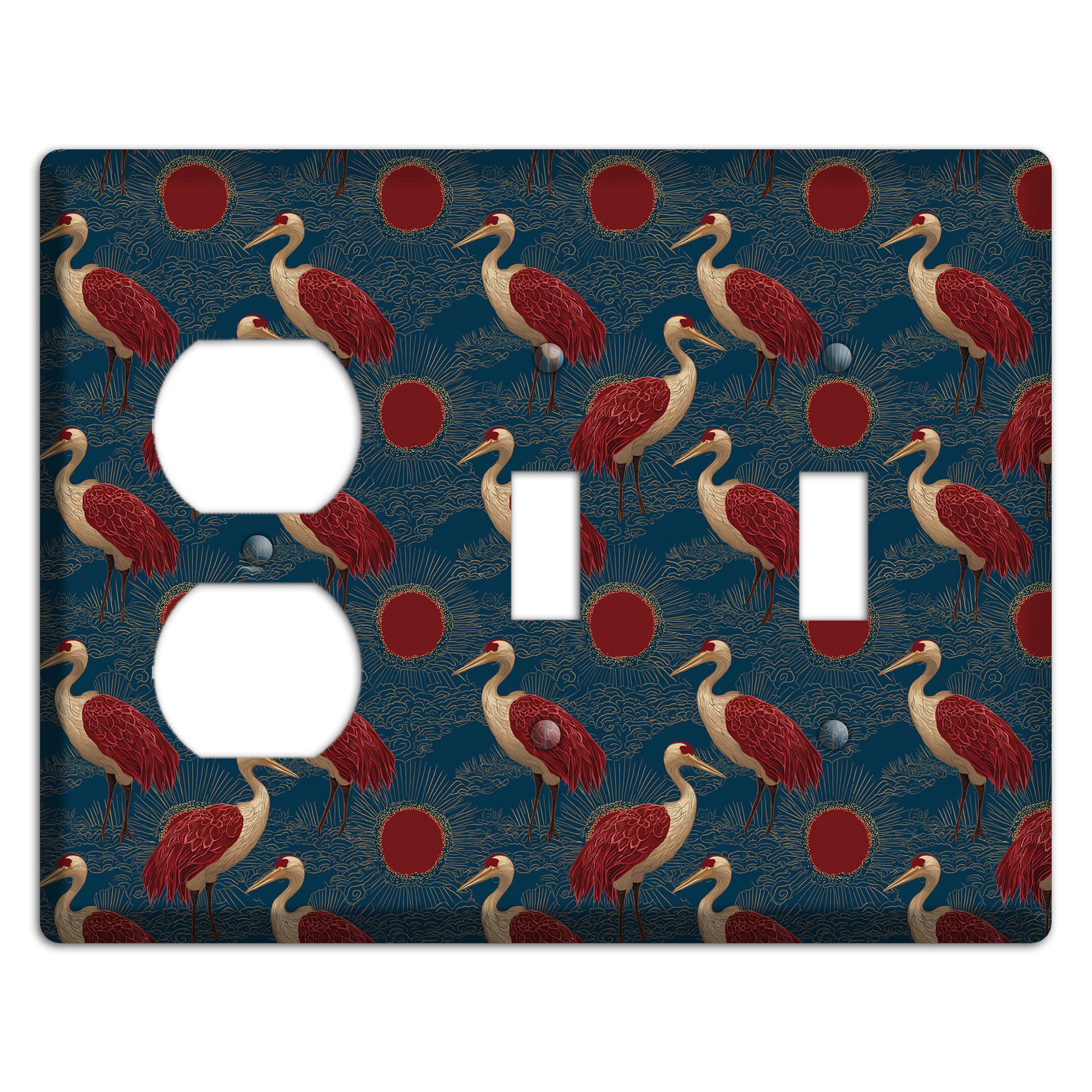 Indigo Sun Vigil Duplex / 2 Toggle Wallplate