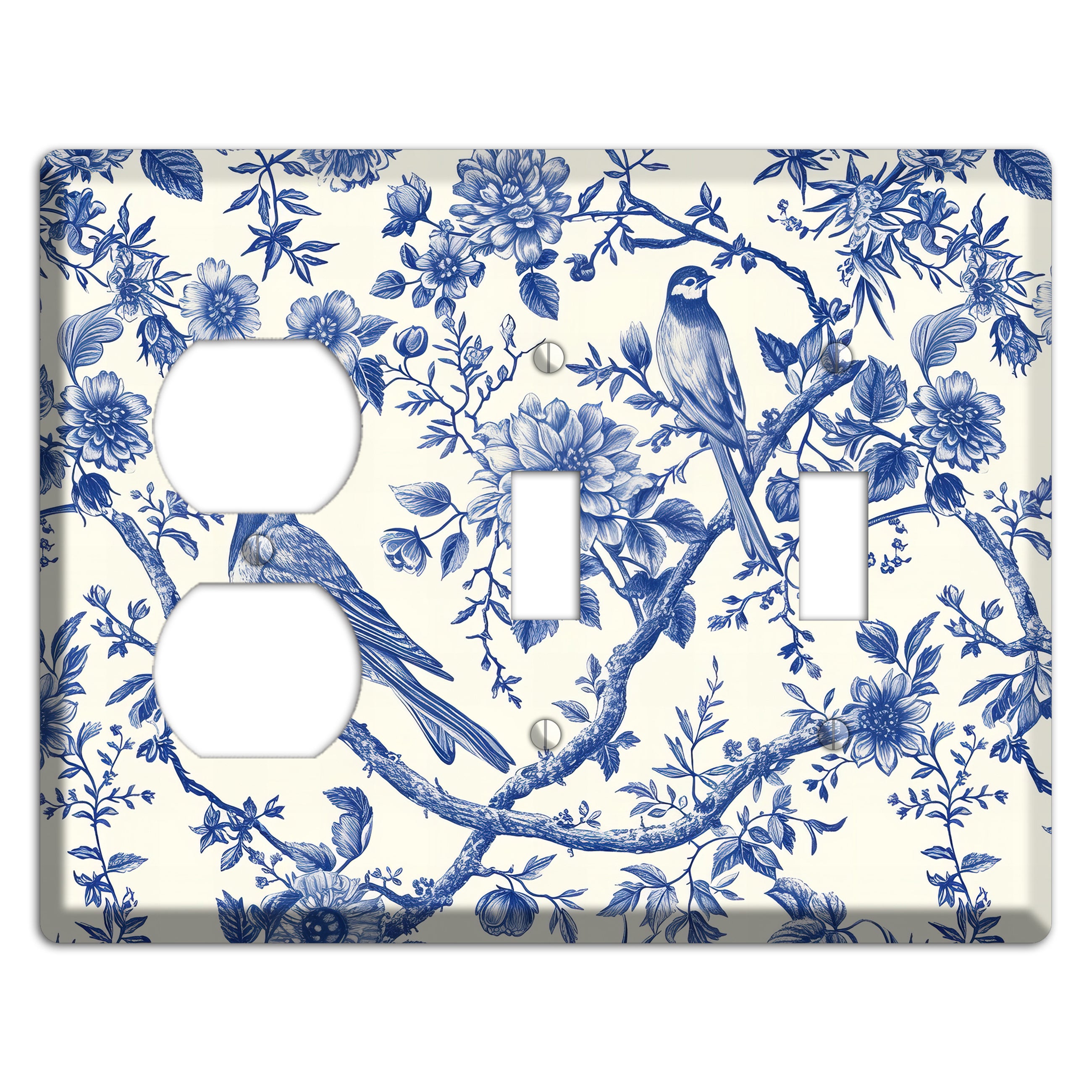 Willow Song Garden Duplex / 2 Toggle Wallplate