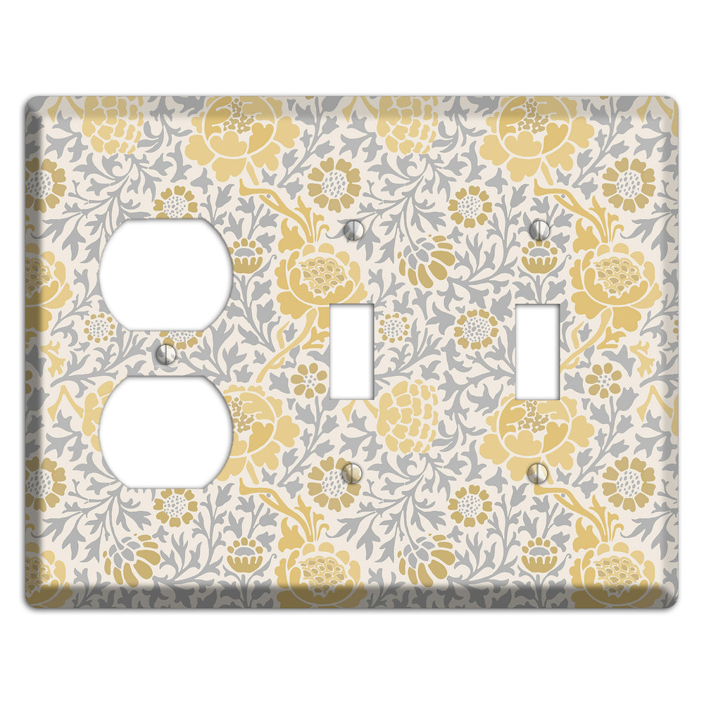 Dandelion Charm Duplex / 2 Toggle Wallplate