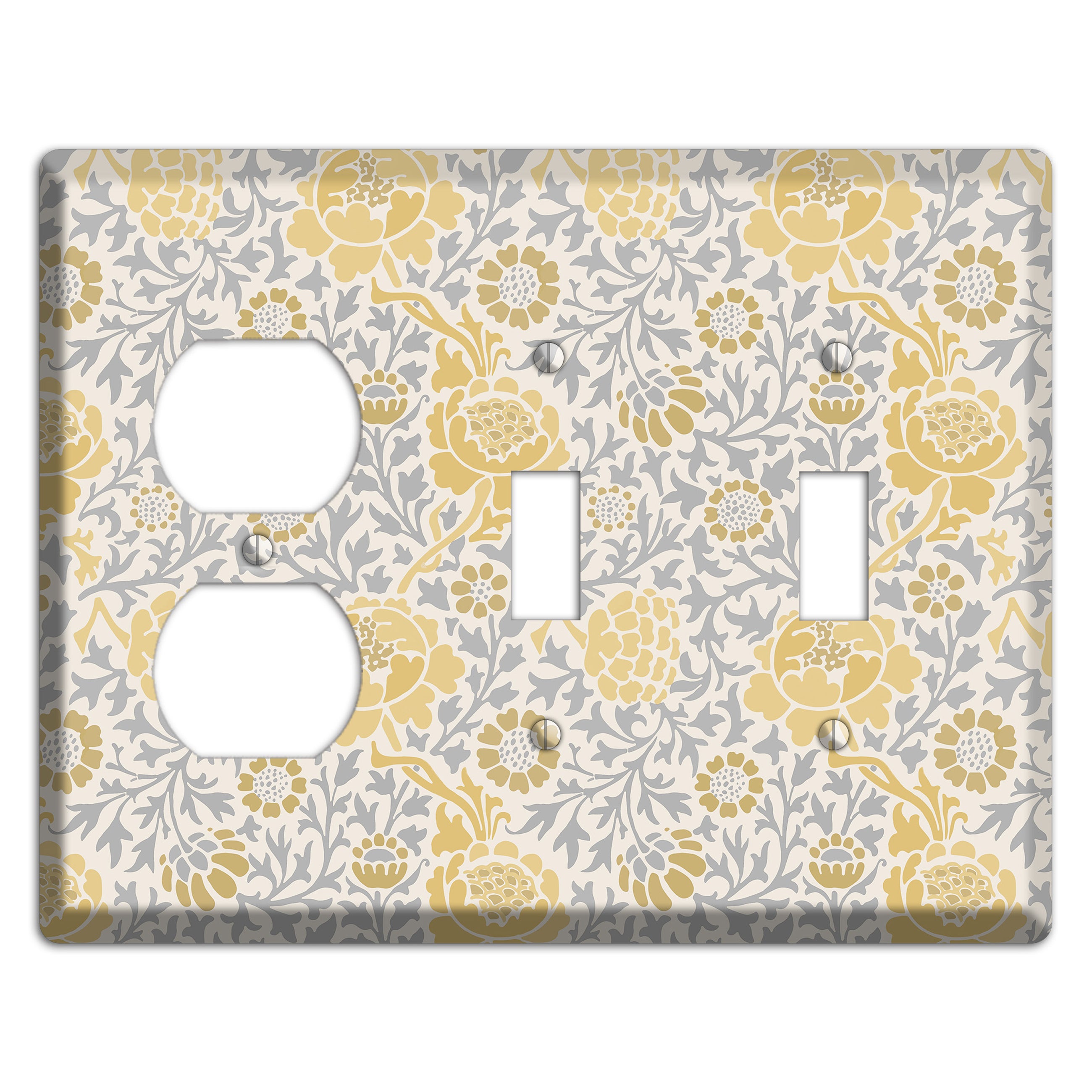 Dandelion Charm Duplex / 2 Toggle Wallplate