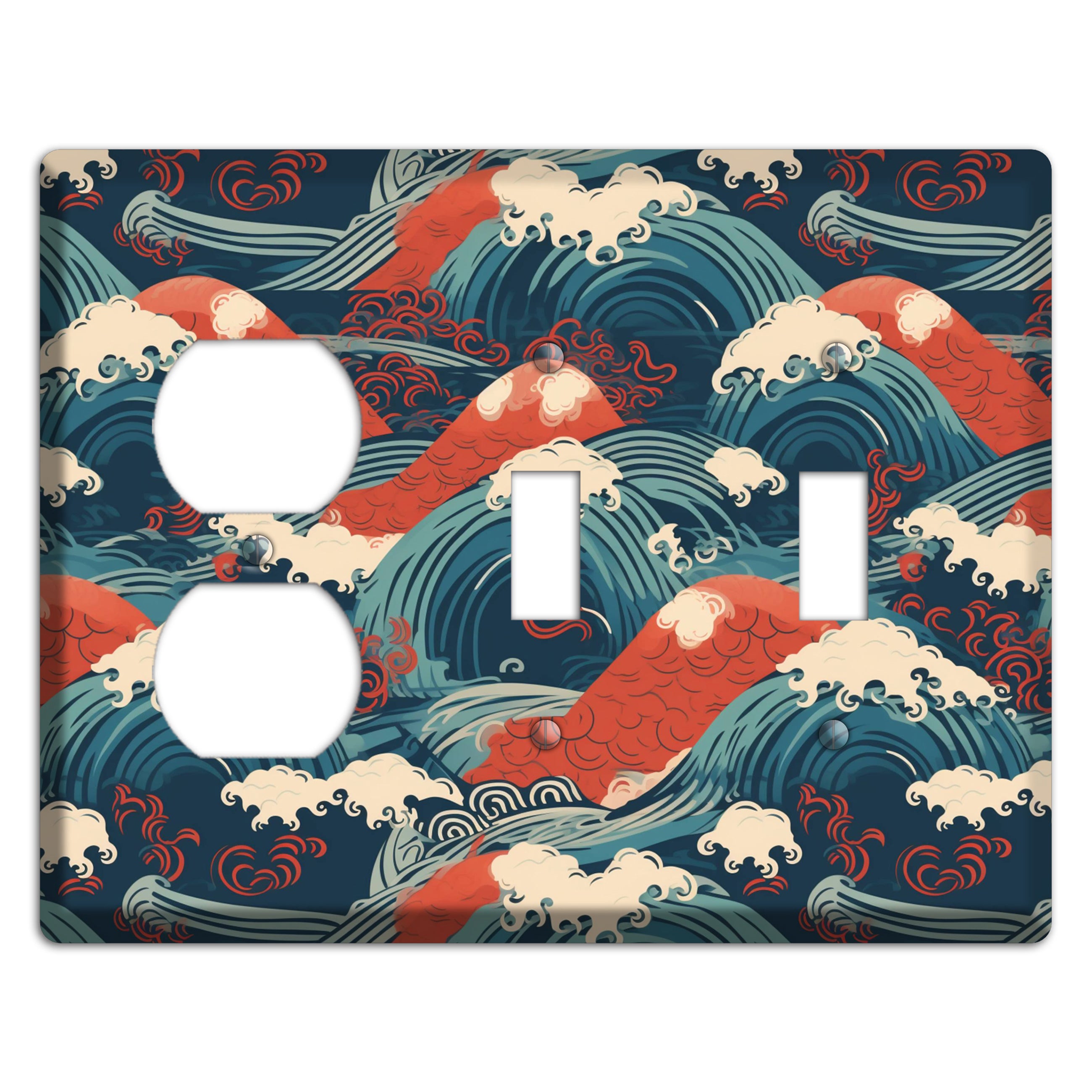 Koi & Tempest Duplex / 2 Toggle Wallplate