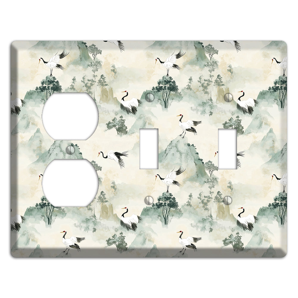 Jade Mountain Passage Duplex / 2 Toggle Wallplate