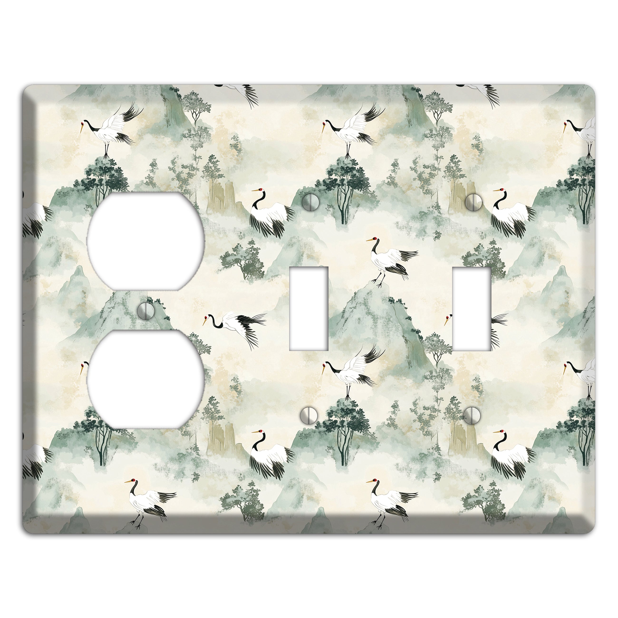 Jade Mountain Passage Duplex / 2 Toggle Wallplate