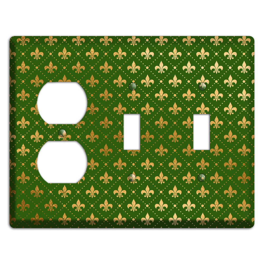 Gilded Grove Duplex / 2 Toggle Wallplate