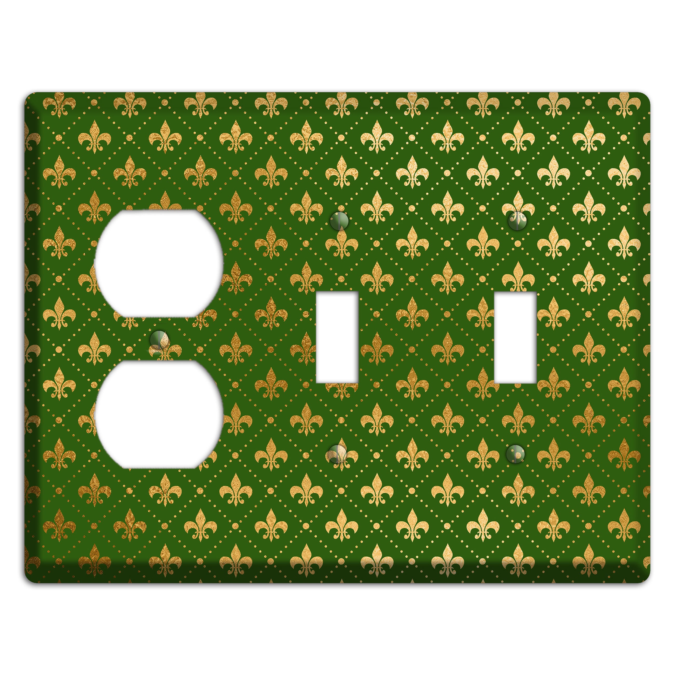 Gilded Grove Duplex / 2 Toggle Wallplate