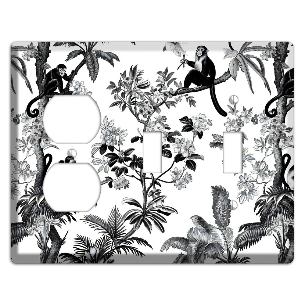 Canopy & Curl Duplex / 2 Toggle Wallplate