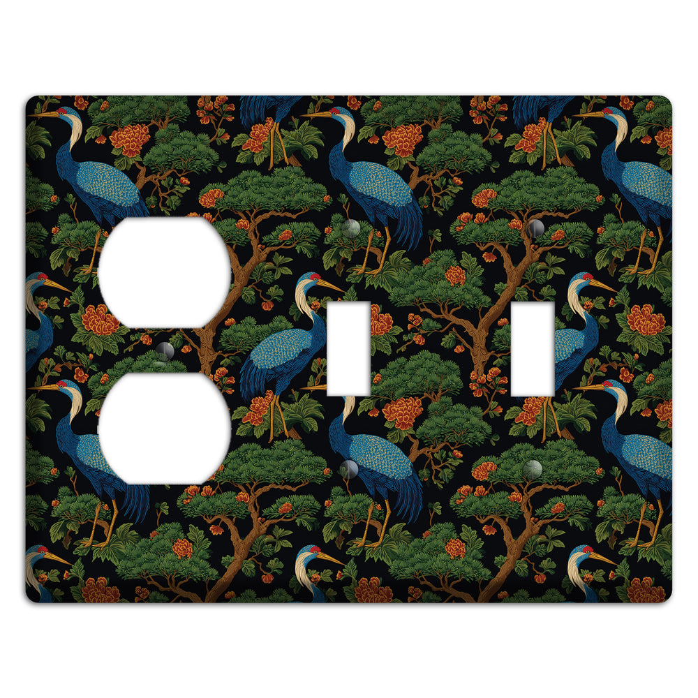 Cobalt Pine Vigil Duplex / 2 Toggle Wallplate