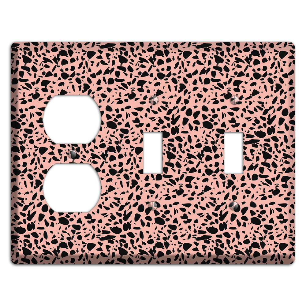 Blush Static Duplex / 2 Toggle Wallplate