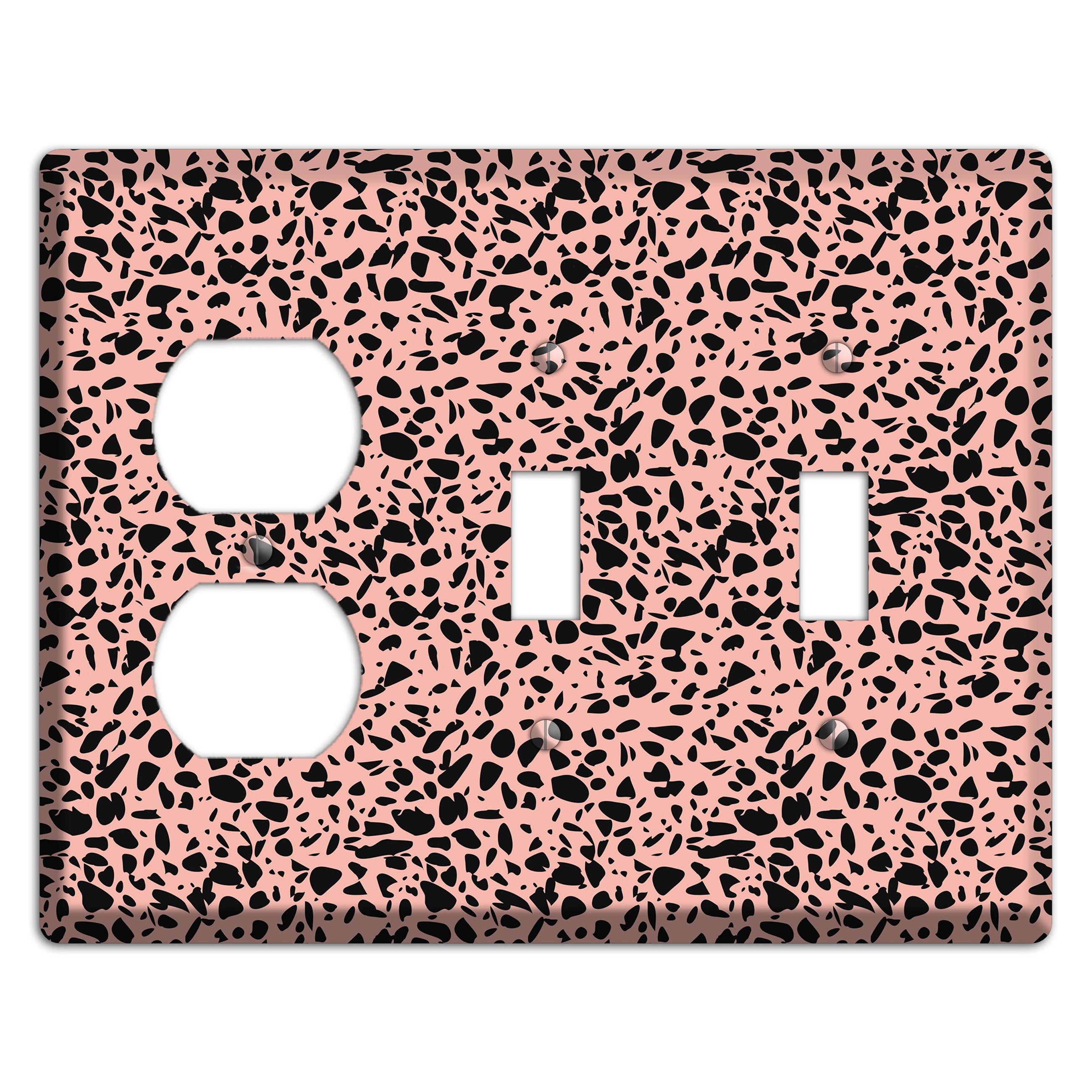 Blush Static Duplex / 2 Toggle Wallplate