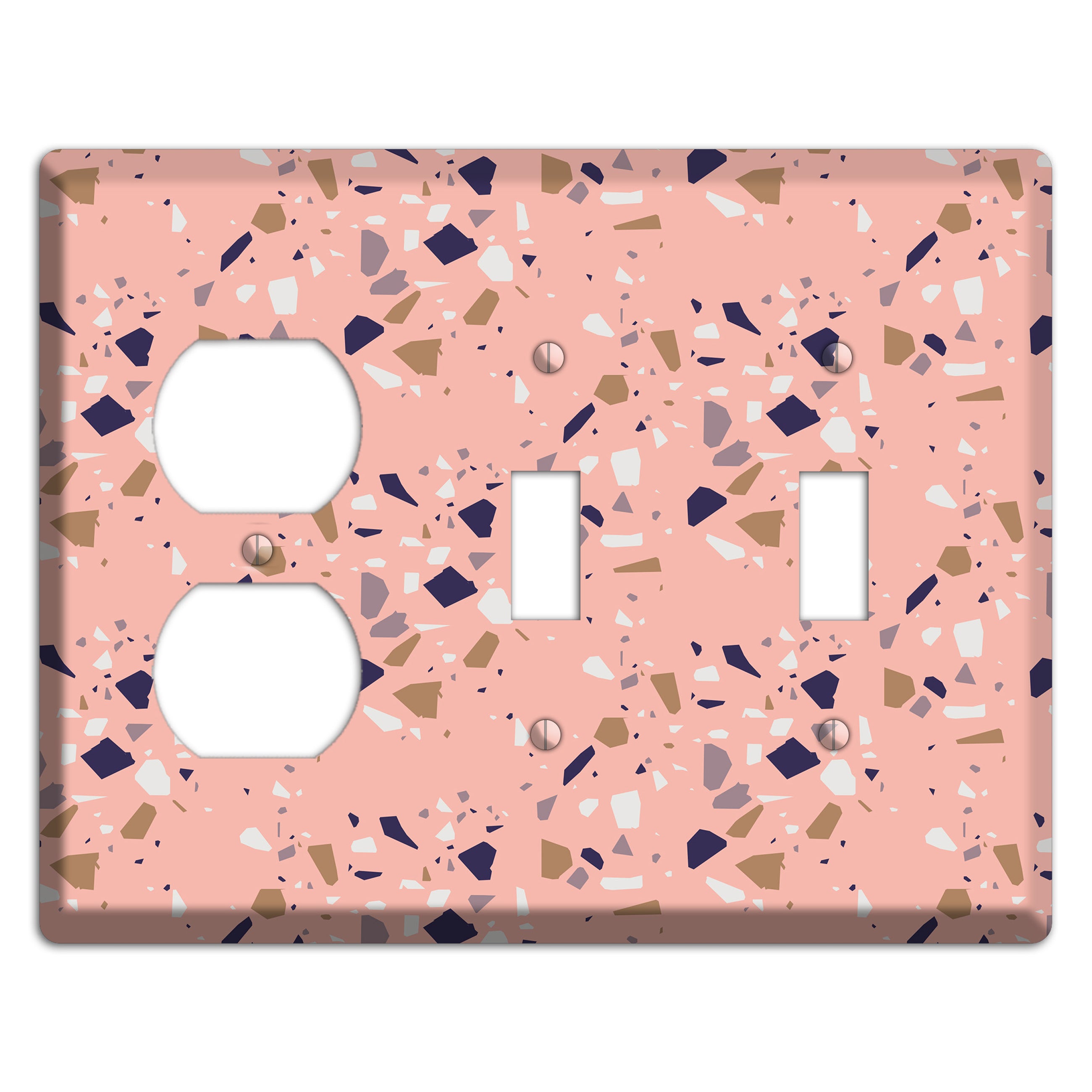 Blush Quarry Duplex / 2 Toggle Wallplate