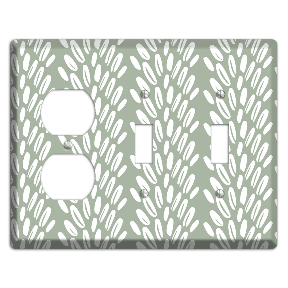 Harvest Whisper Duplex / 2 Toggle Wallplate