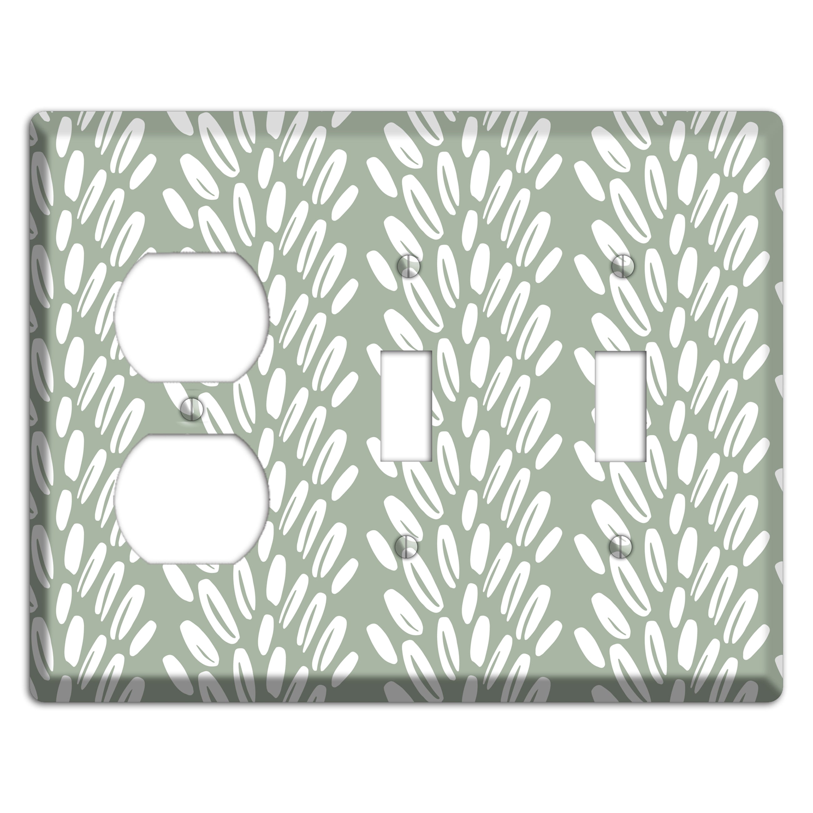 Harvest Whisper Duplex / 2 Toggle Wallplate