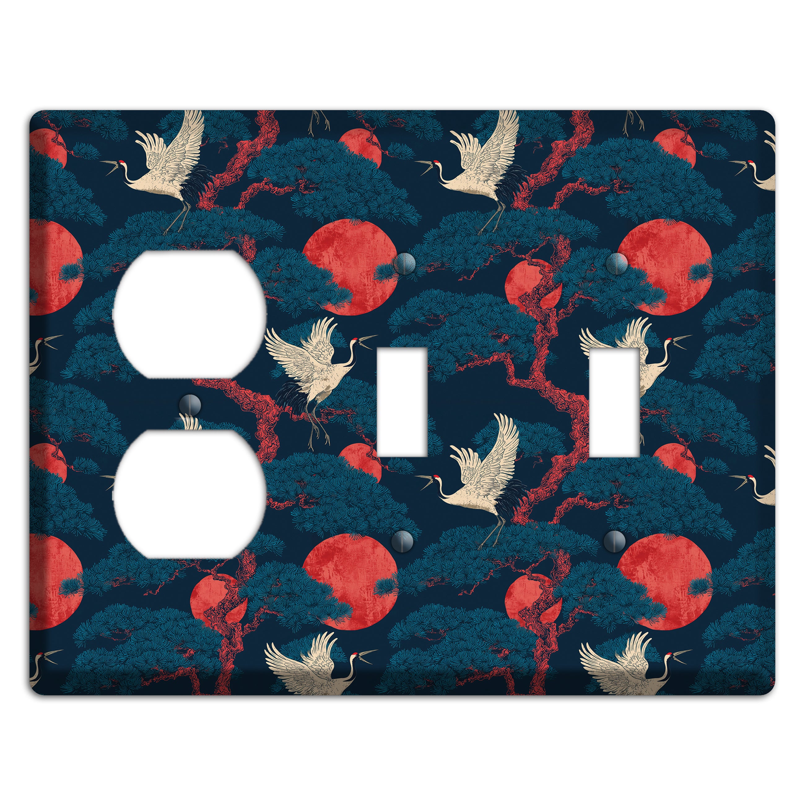 Cobalt Moon Passage Duplex / 2 Toggle Wallplate