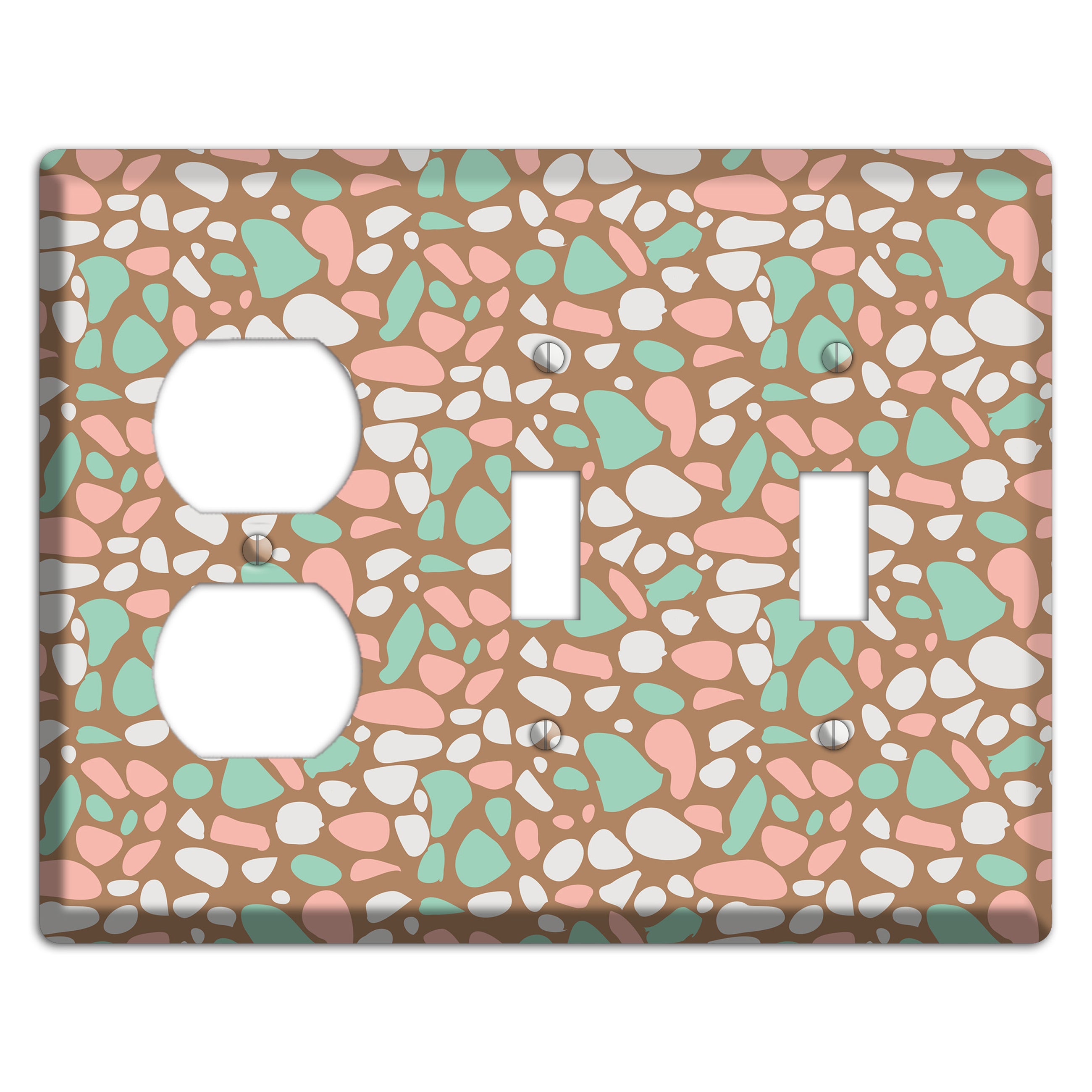 Ginger Mint Chip Duplex / 2 Toggle Wallplate