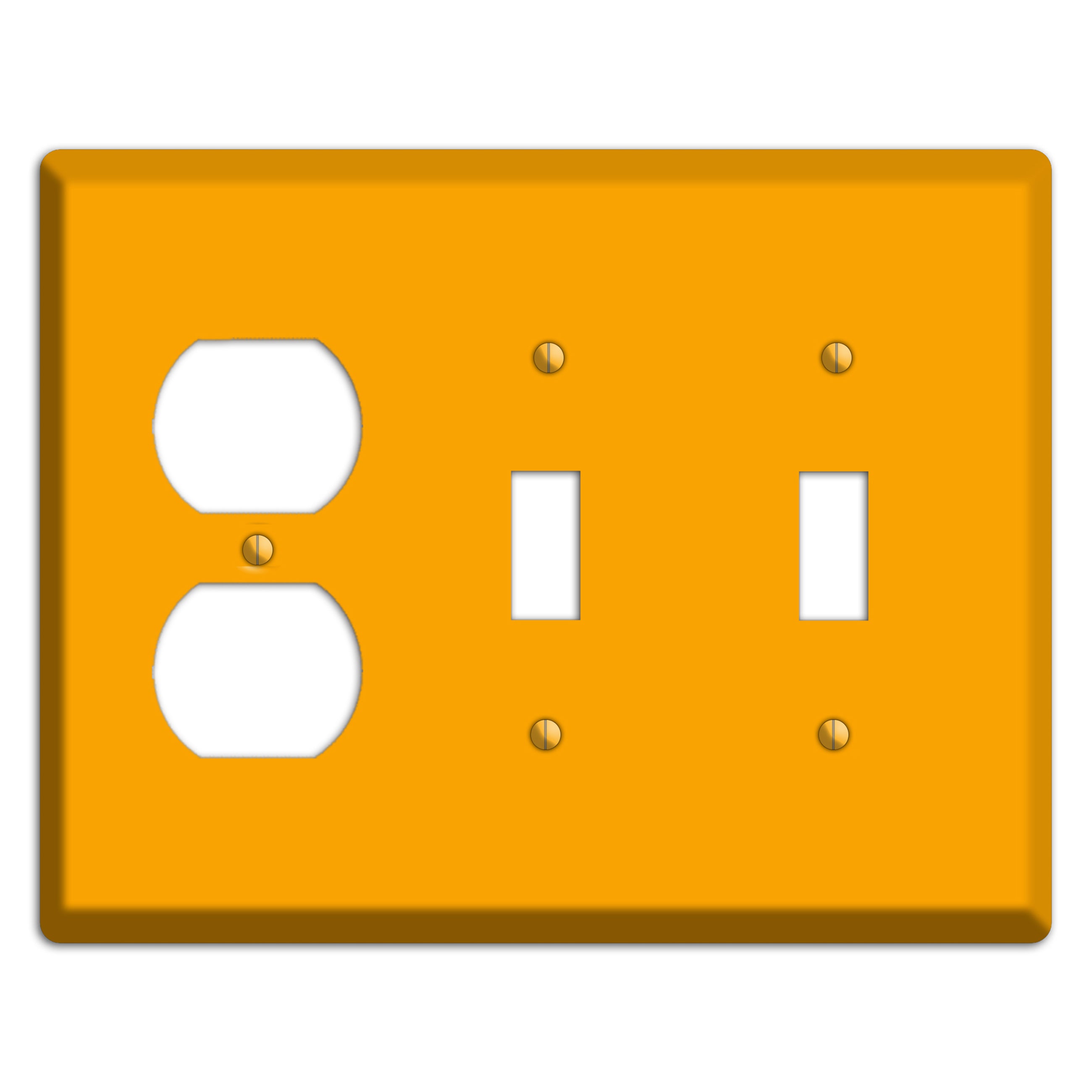 Baxter Mustard Duplex / 2 Toggle Wallplate