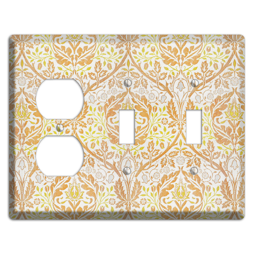 Citrus Tapestry Duplex / 2 Toggle Wallplate