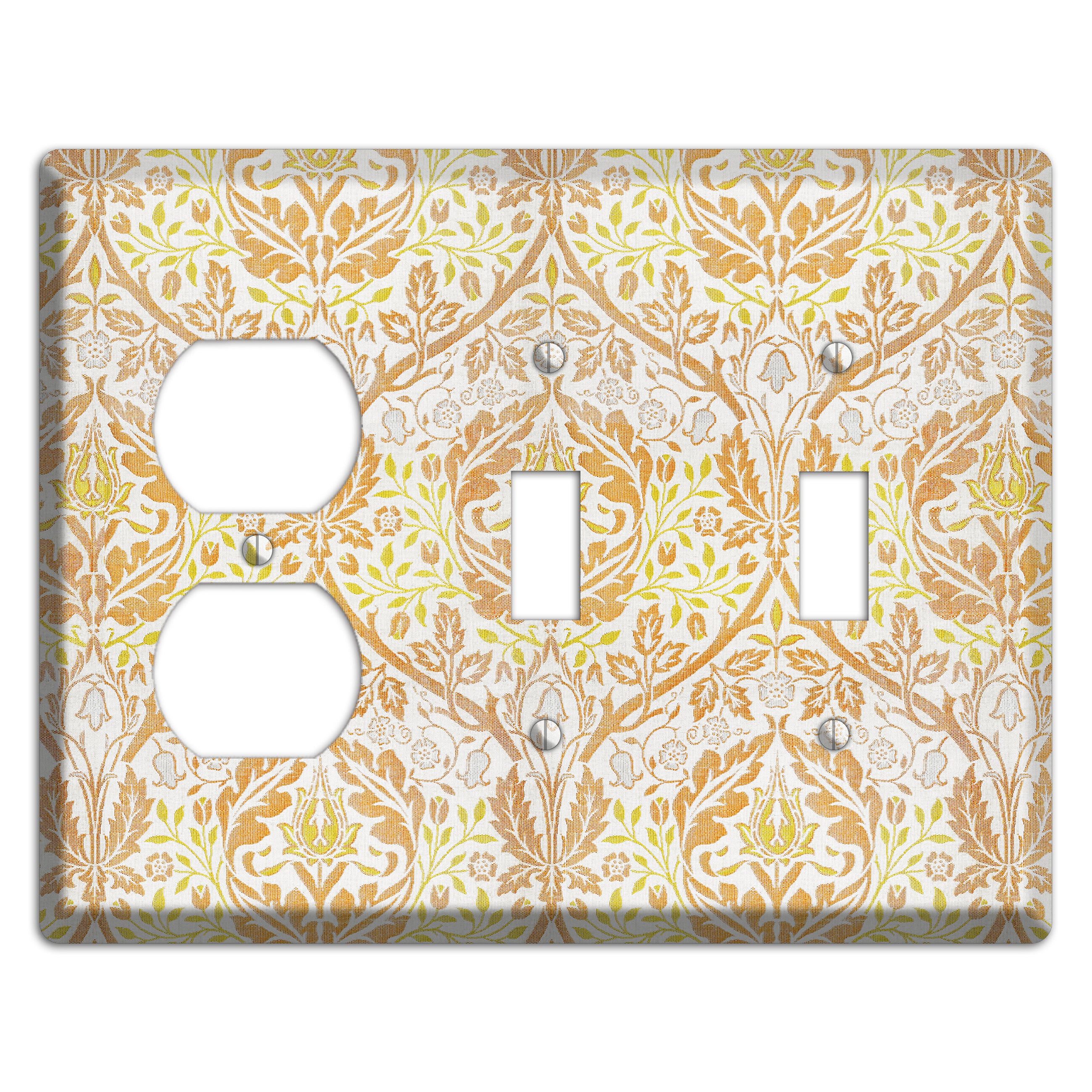 Citrus Tapestry Duplex / 2 Toggle Wallplate