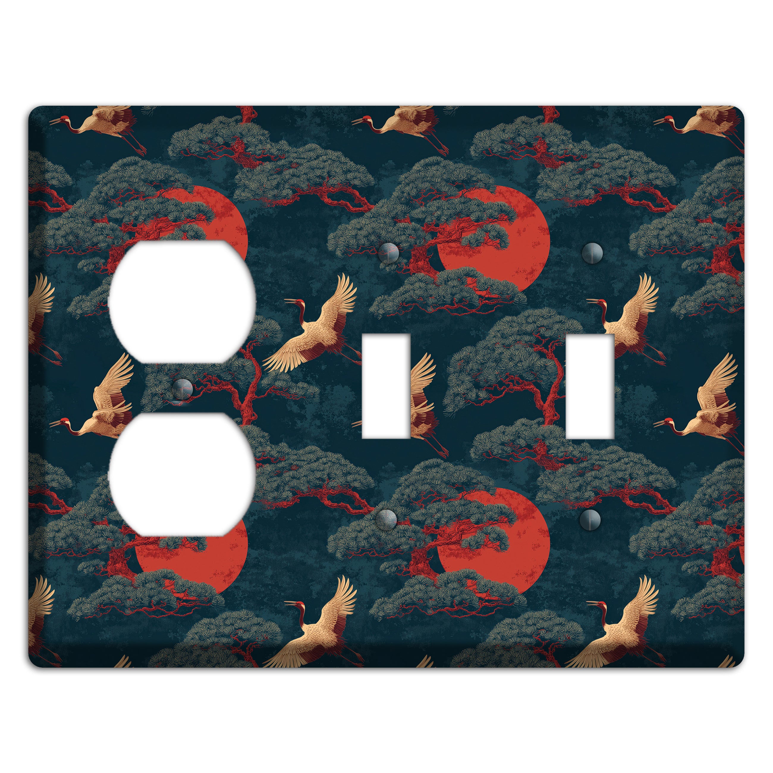 Vermillion Moon Ascent Duplex / 2 Toggle Wallplate
